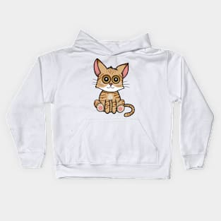 Ginger Kitty (Large Print) Kids Hoodie